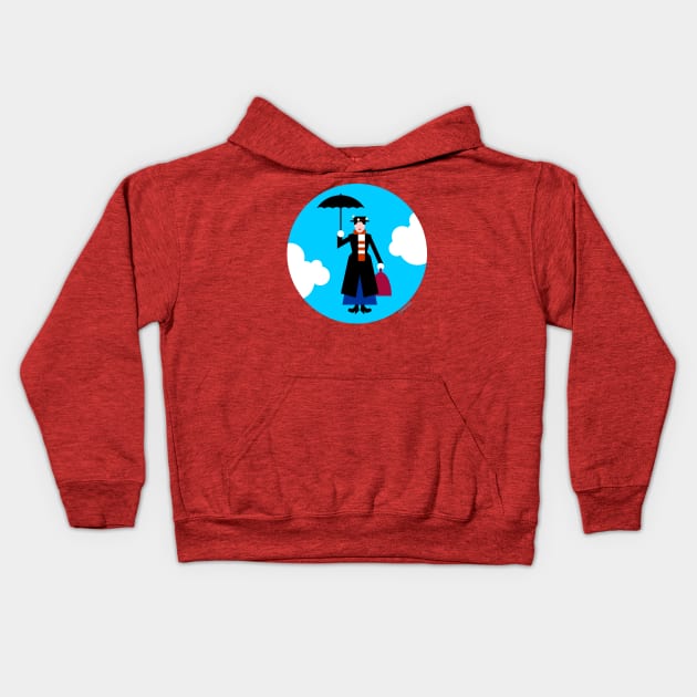 Magical nanny Kids Hoodie by tuditees